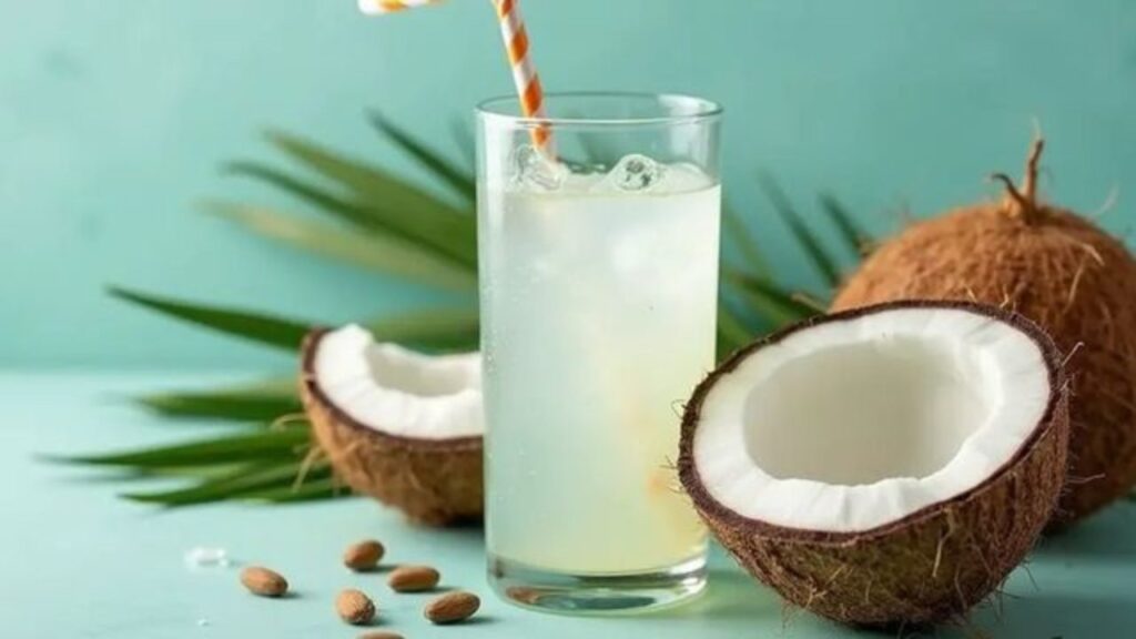 100% pure coconut water
